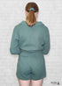 Hiloc Cotton Sleepwear Women Pajama Turn Down Collar Suits With Shorts Long Sleeve Pajamas For Sleep